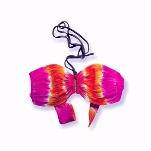 La Blanca Bright Tie-dye Bandeau Style Top